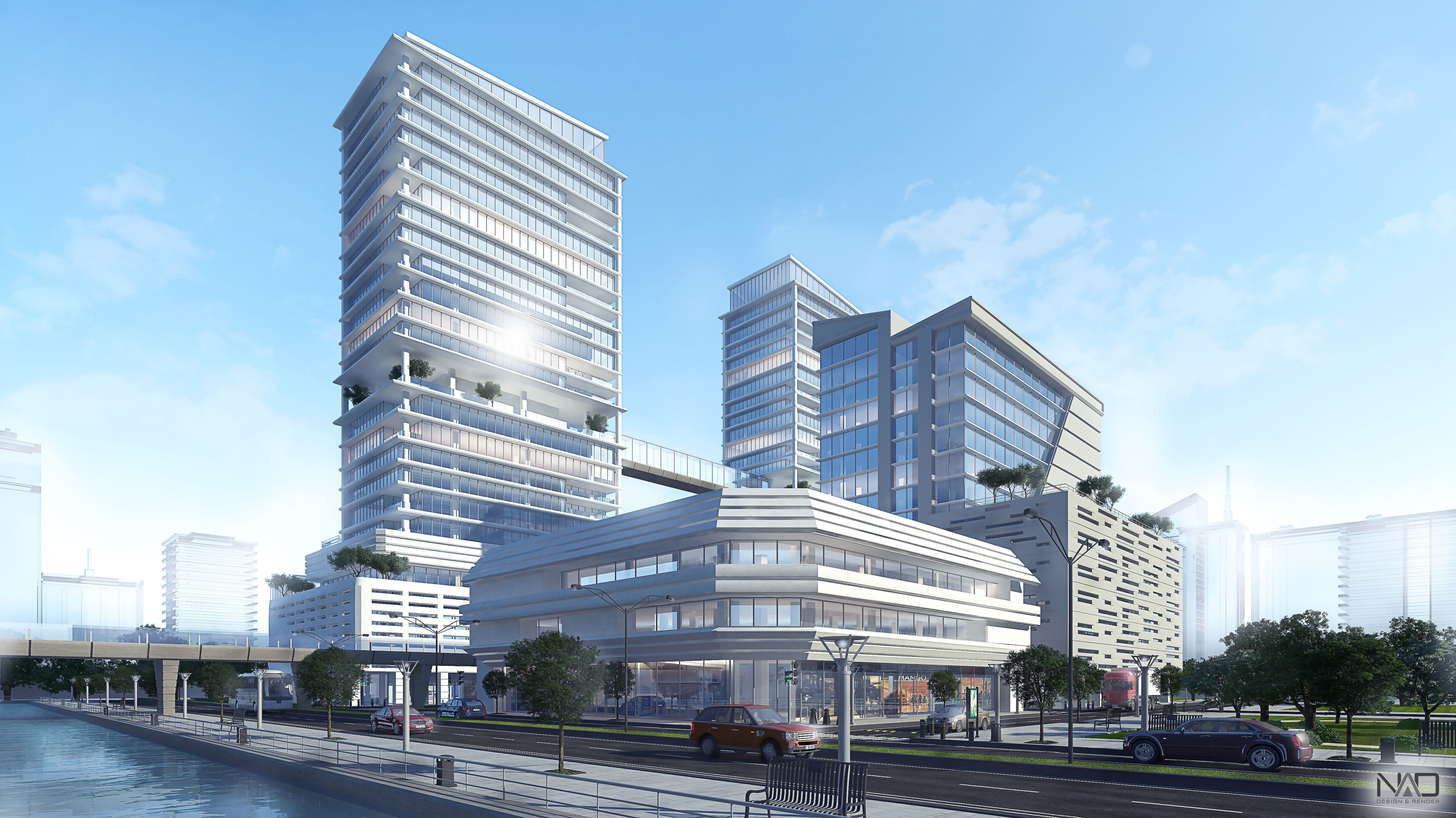 Artanis Buildings Exterior Design 3D model_2