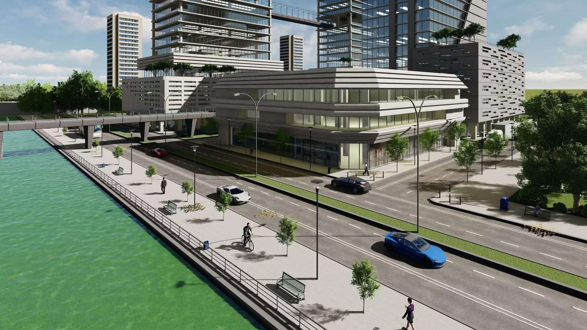 Artanis Buildings Exterior Design 3D model_14