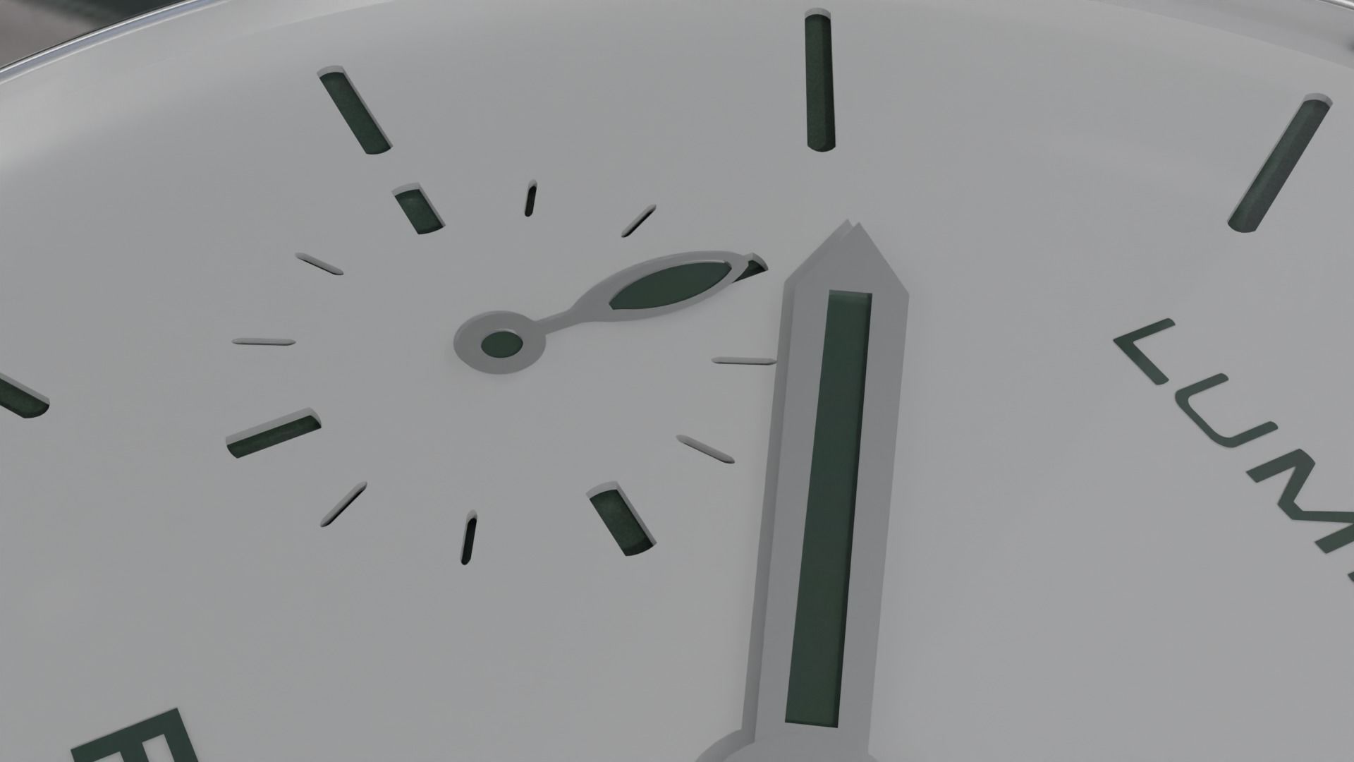 Panerai luminor Quranta swiss watch sliver 3D model_5