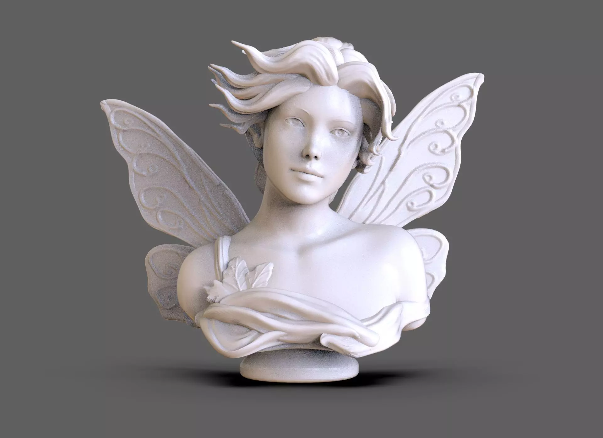 Fairy Bust 3D print model_0