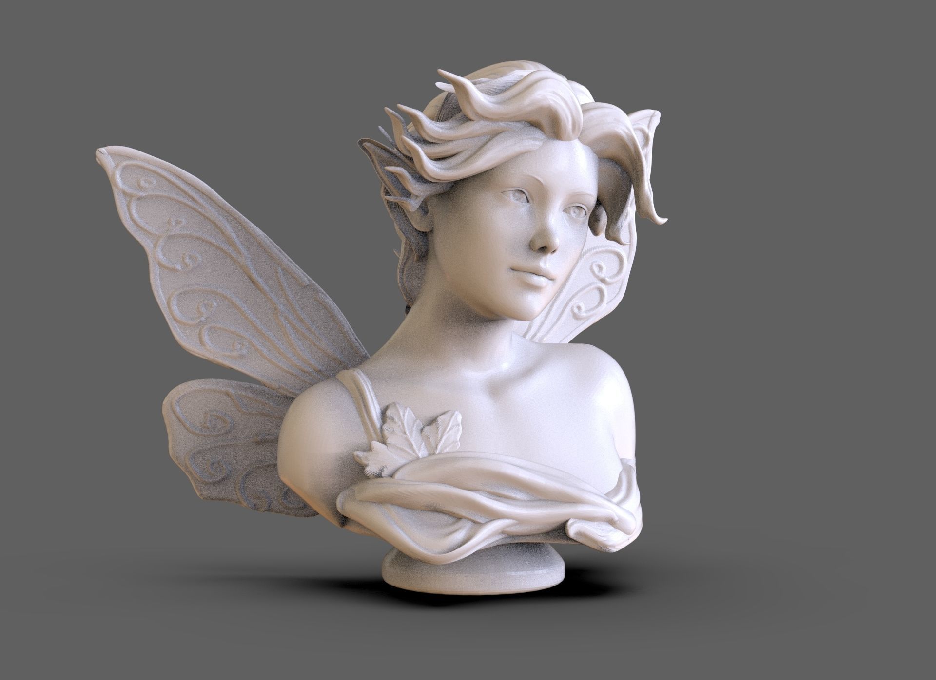Fairy Bust 3D print model_1