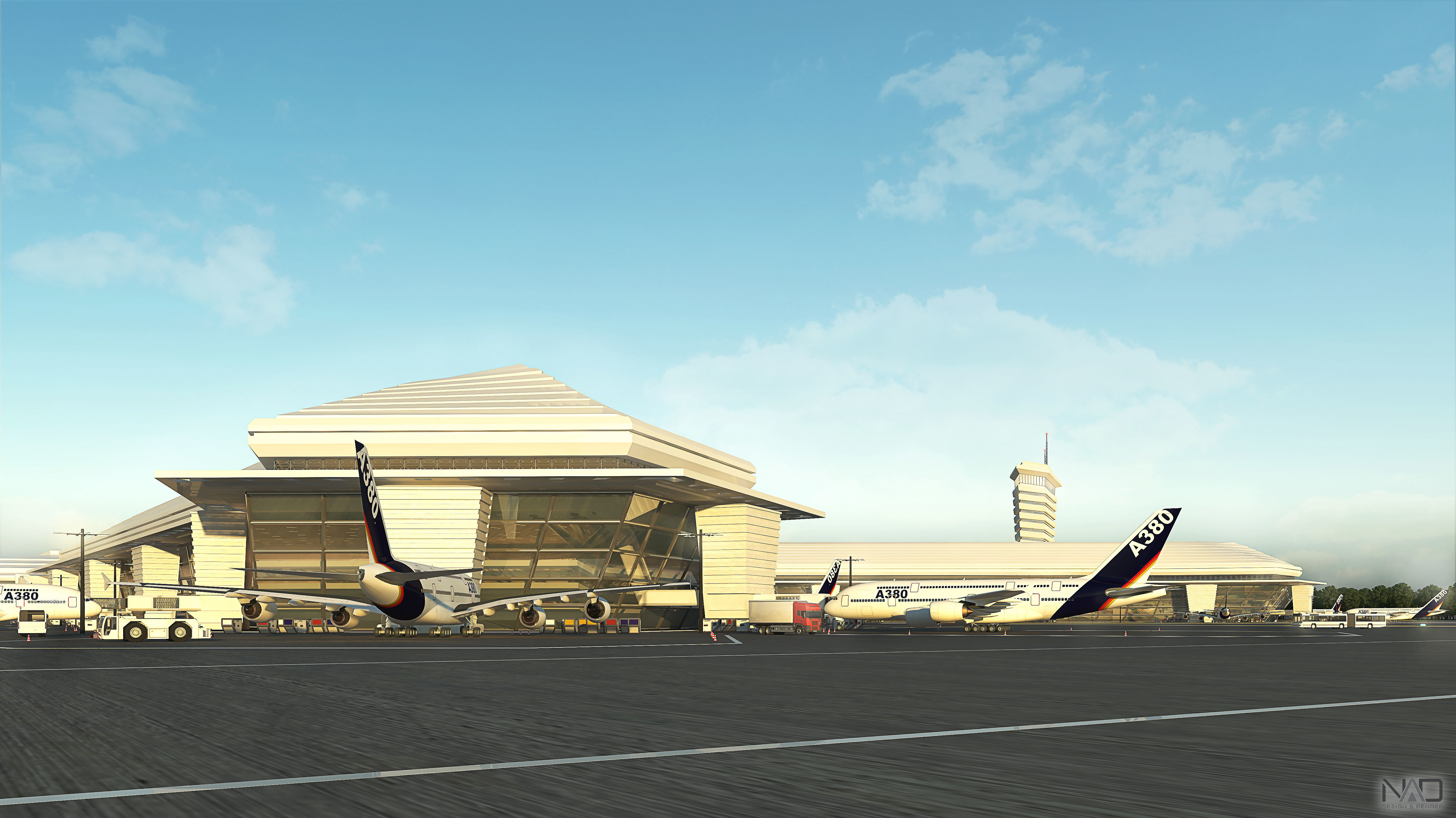 Selendis Airport Exterior Design 3D model_17