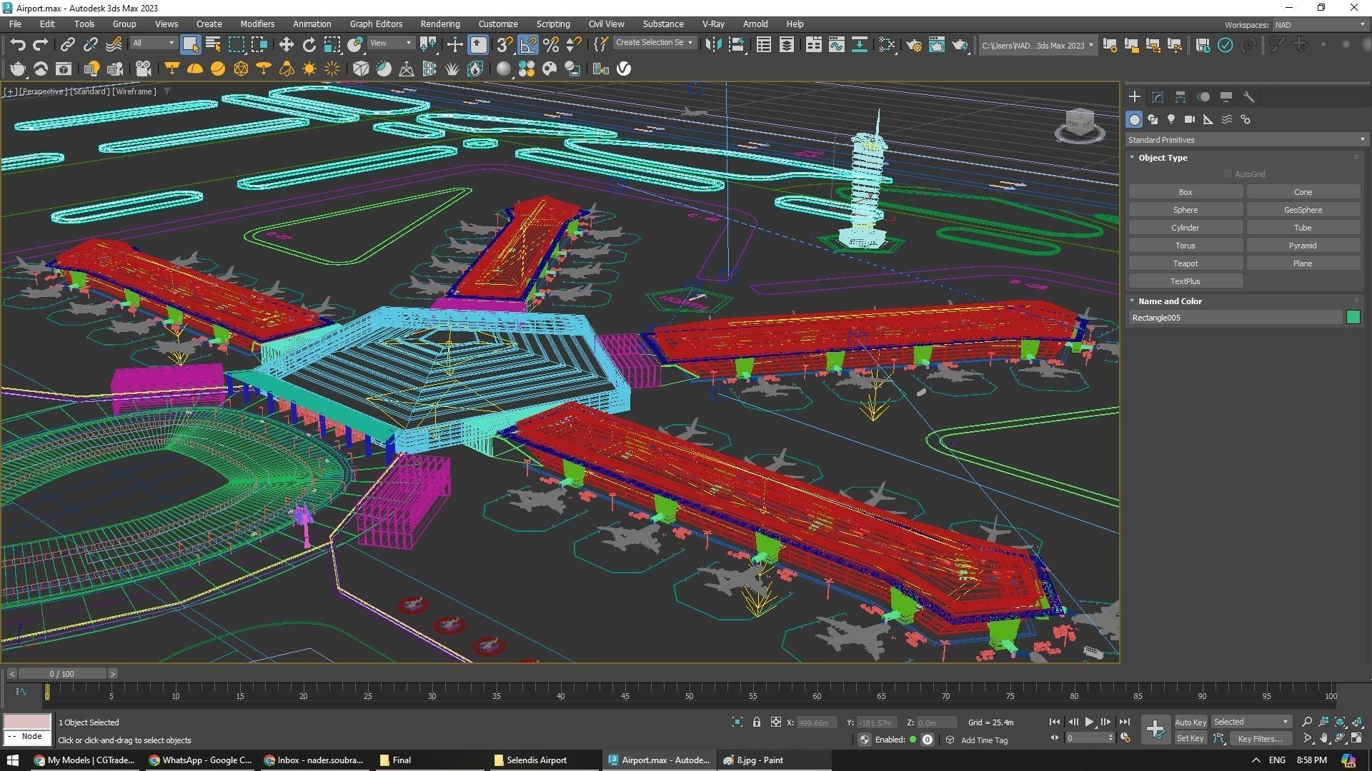 Selendis Airport Exterior Design 3D model_21