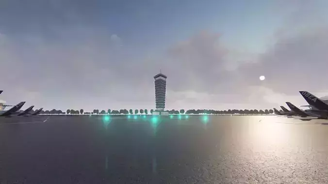 Selendis Airport Exterior Design 3D model 4