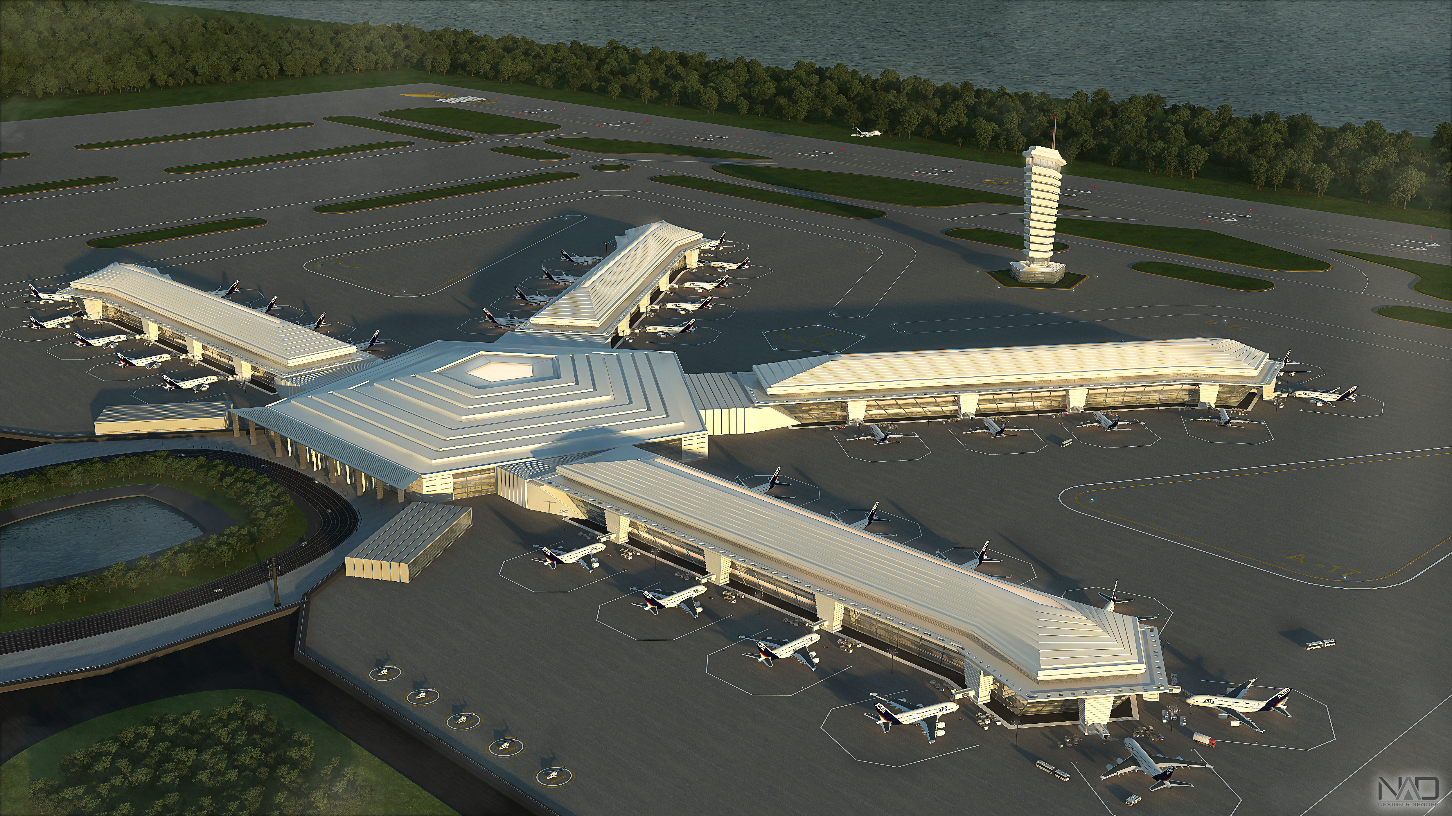 Selendis Airport Exterior Design 3D model_15