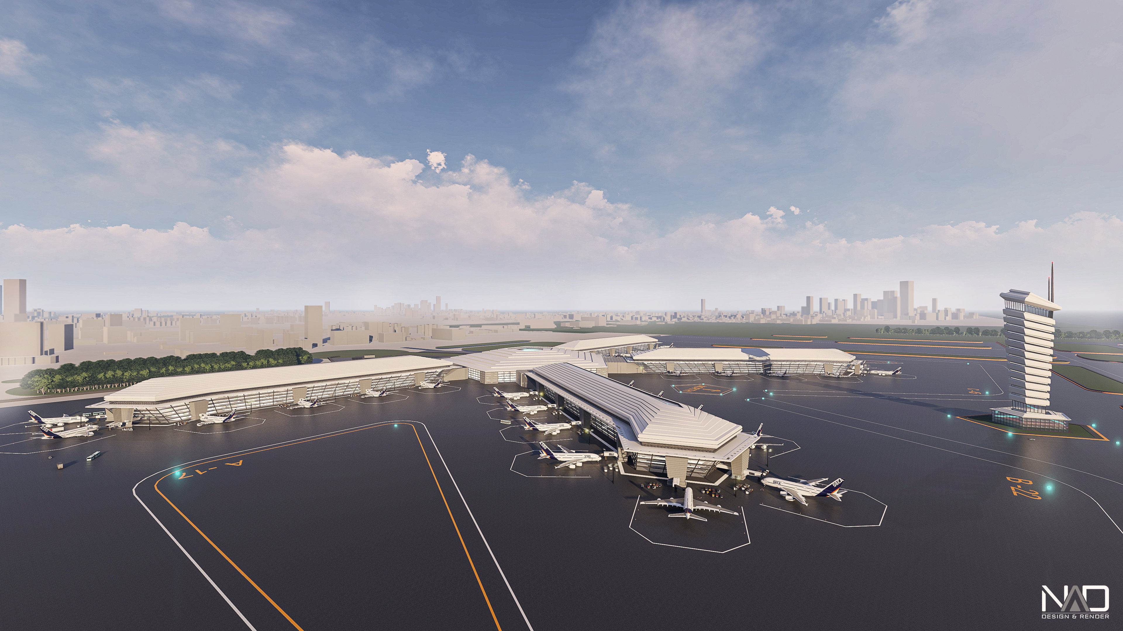 Selendis Airport Exterior Design 3D model_2
