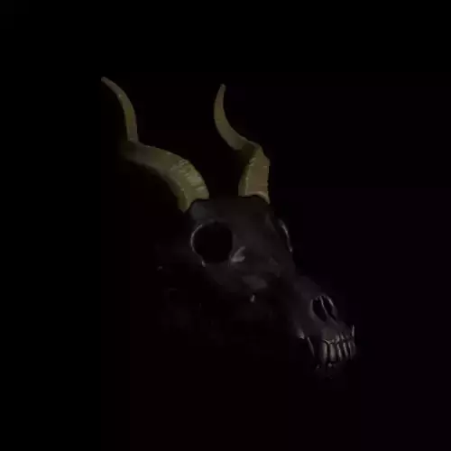 Screw Horns For Skull Pet Puppet 3D Print 3D print model