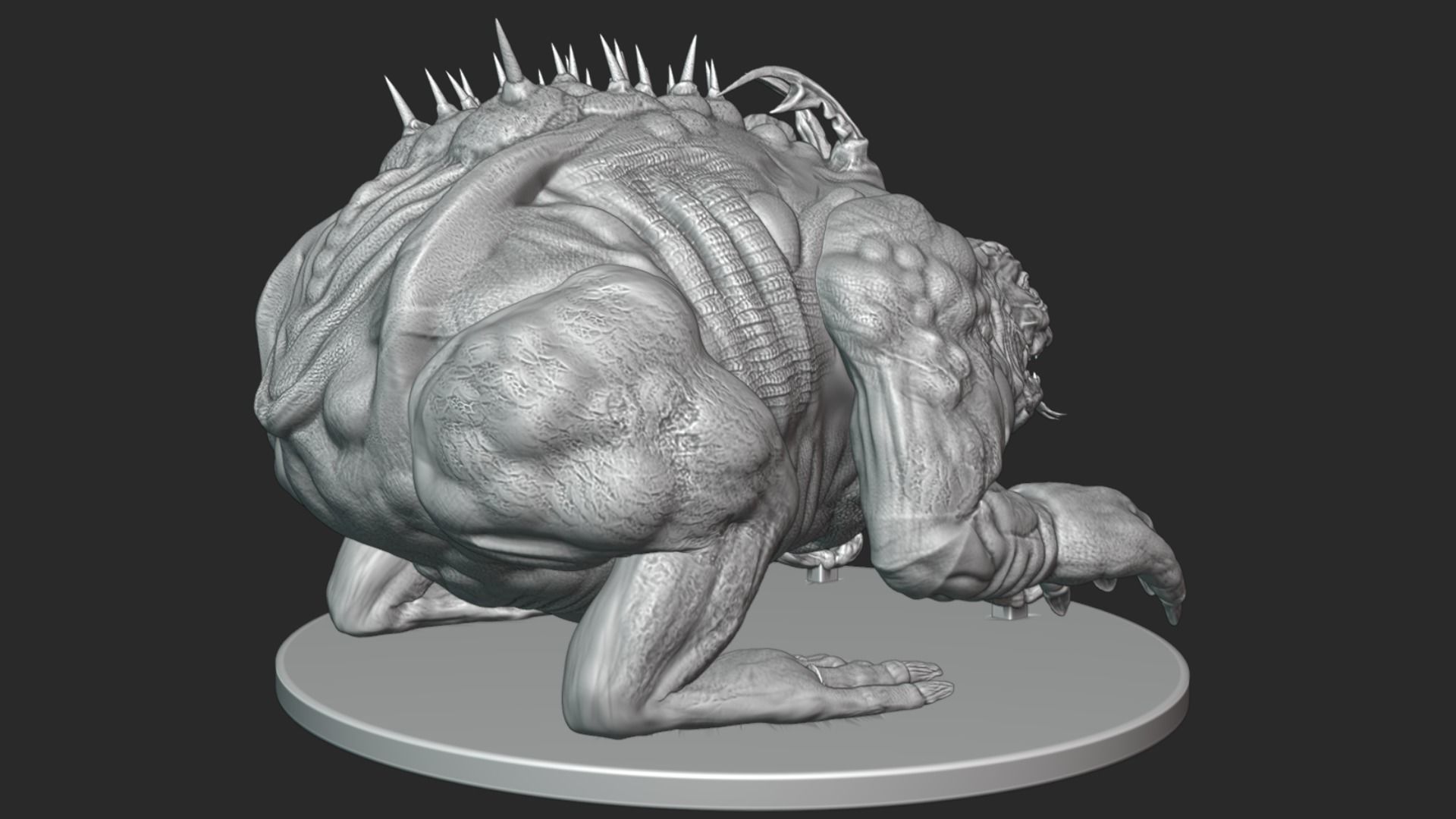 Giant Toad - Creature 3D Print 3D print model_3