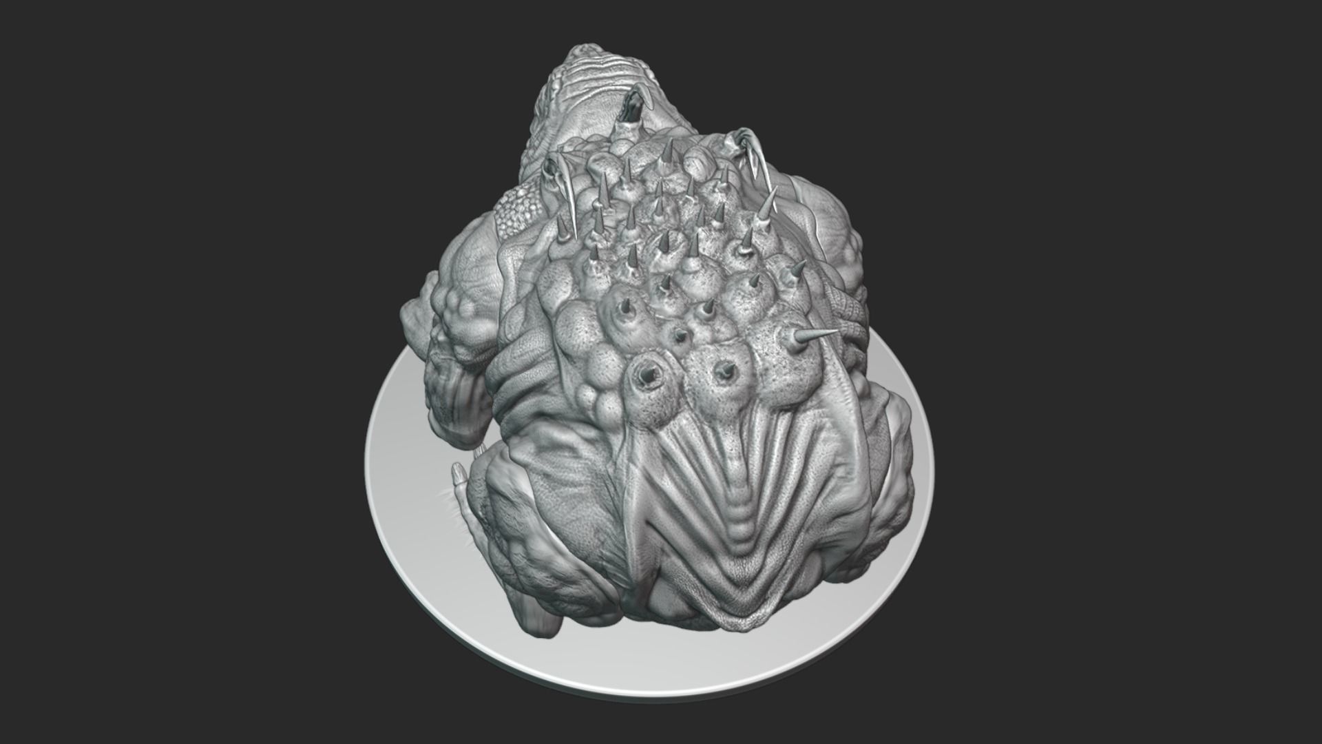 Giant Toad - Creature 3D Print 3D print model_4