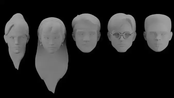 POWER RANGER HUMAN FORM HEAD SCULPT