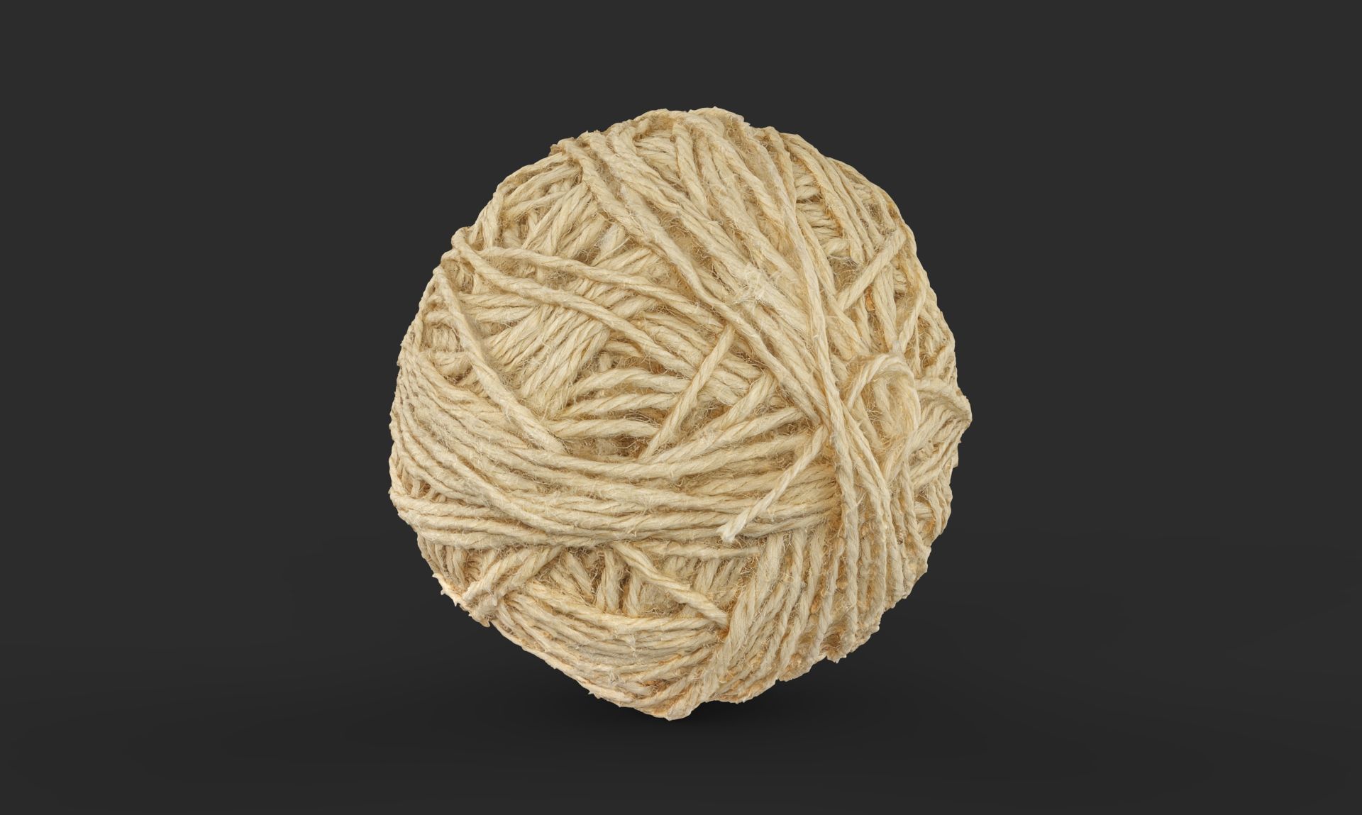 A ball of thread Low-poly 3D model_6