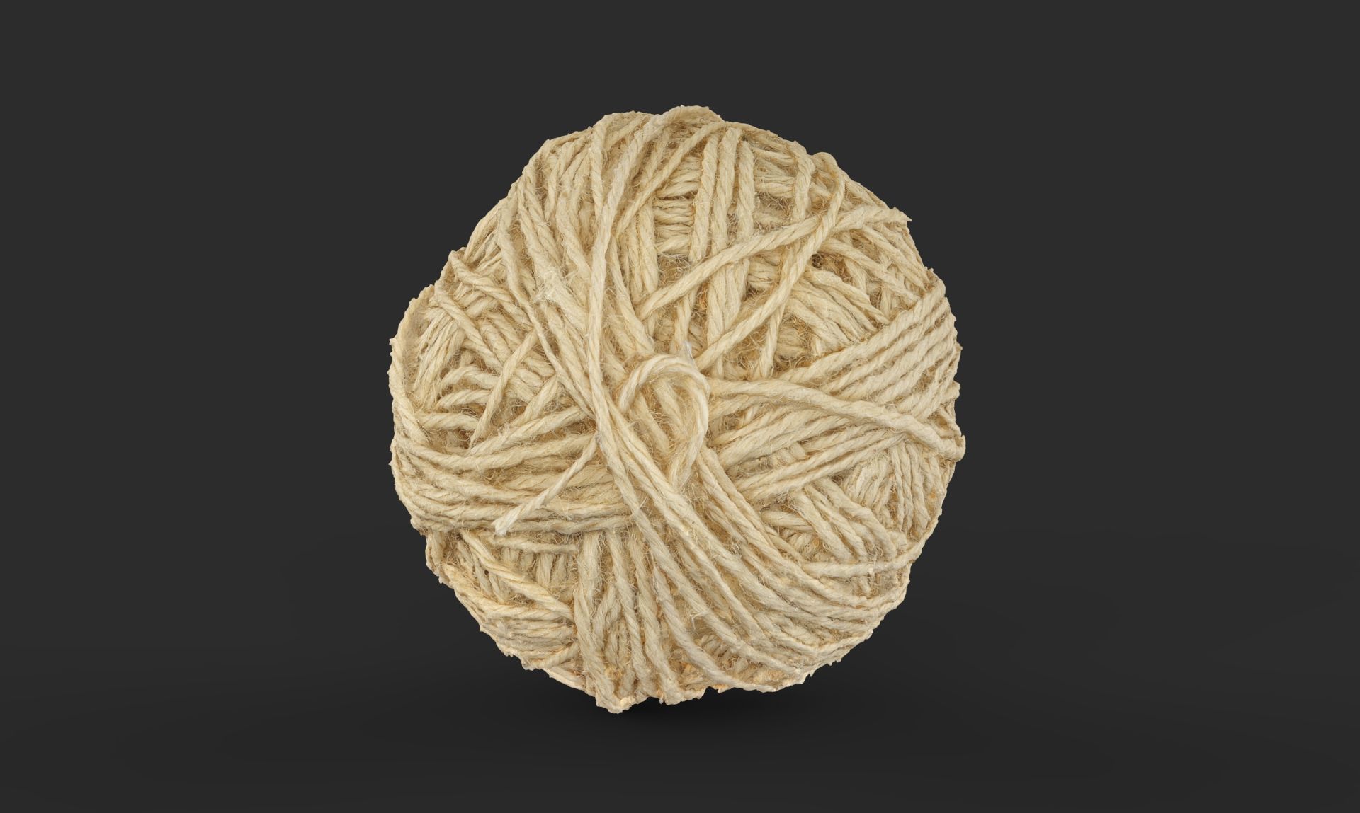 A ball of thread Low-poly 3D model_2