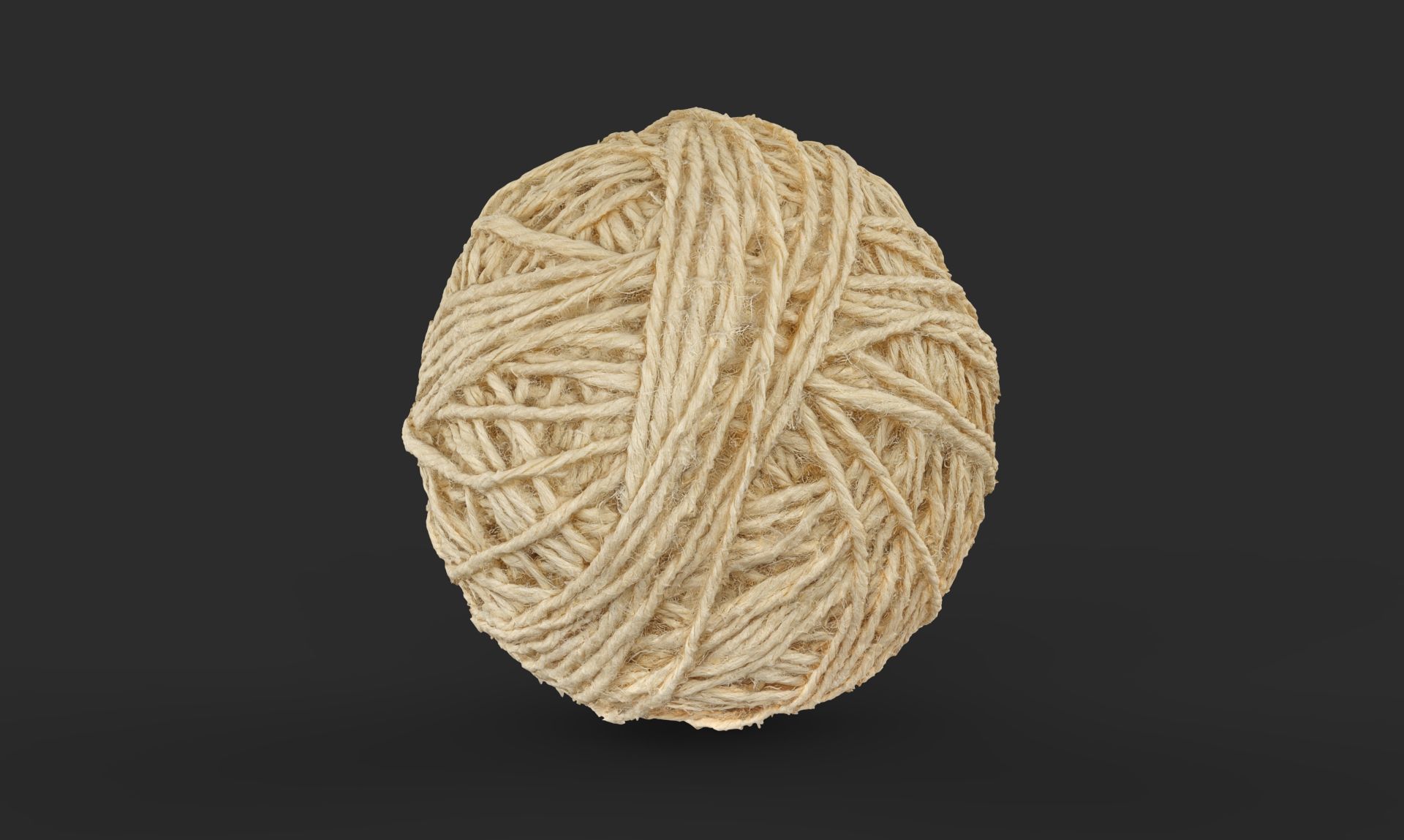 A ball of thread Low-poly 3D model_4