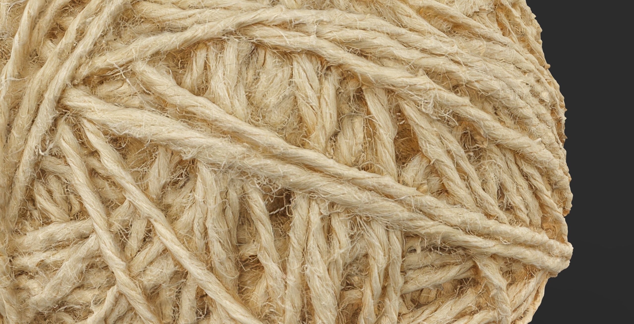 A ball of thread Low-poly 3D model_3