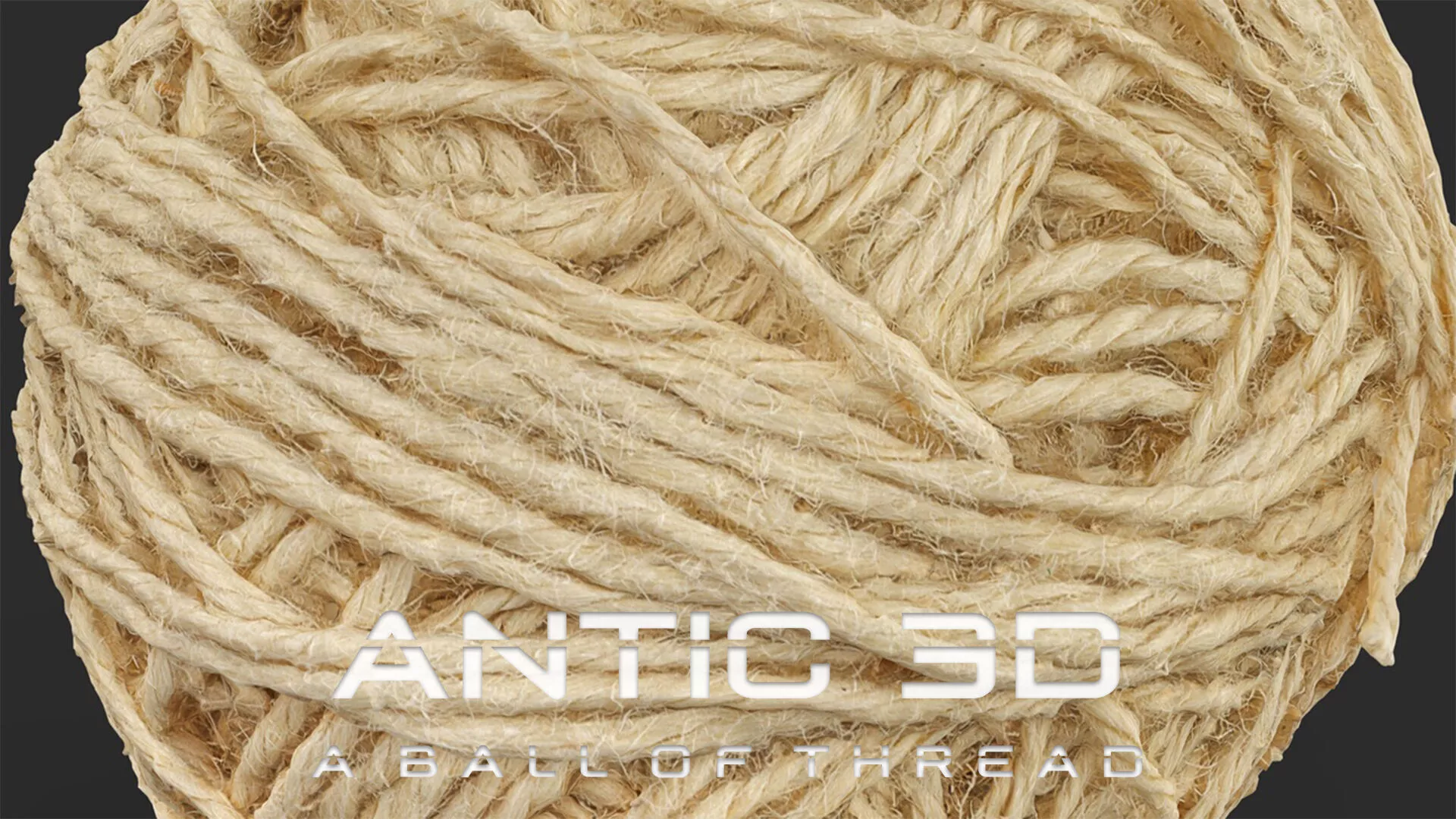 A ball of thread Low-poly 3D model