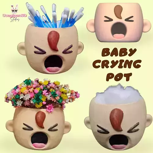 Baby Crying Pot 3D print model
