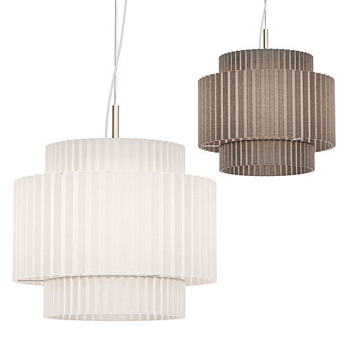 Pleated Shade LED Pendant 3D model