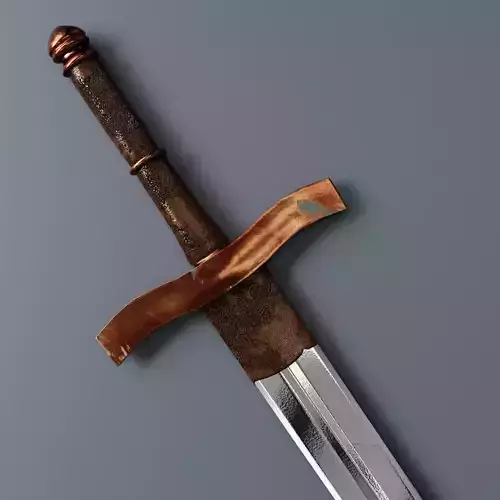 Long Sword PBR 3D model