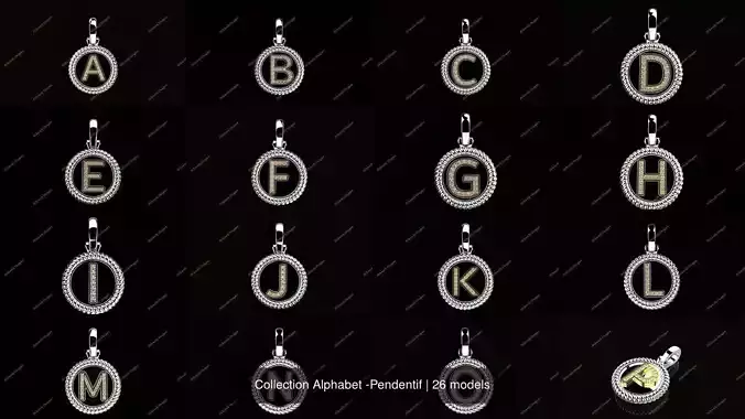 Collection Alphabet -Pendentif 