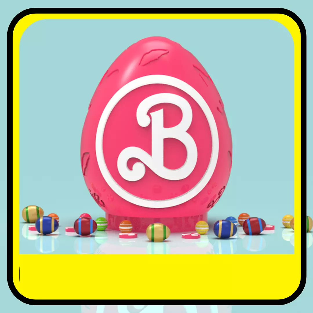 Barbie piggy bank or easter egg 3D print model_0