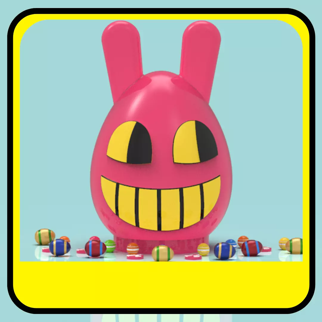 Jax Digital Circus piggy bank or easter egg 3D print model