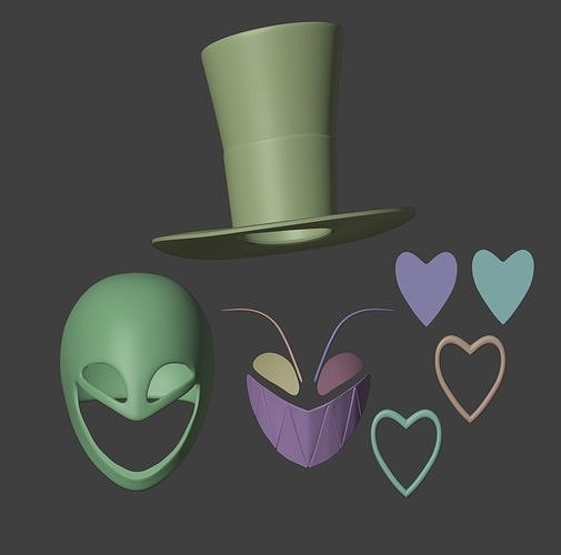 VALENTINO MASK COSPLAY HAZBIN HOTEL 3D print model