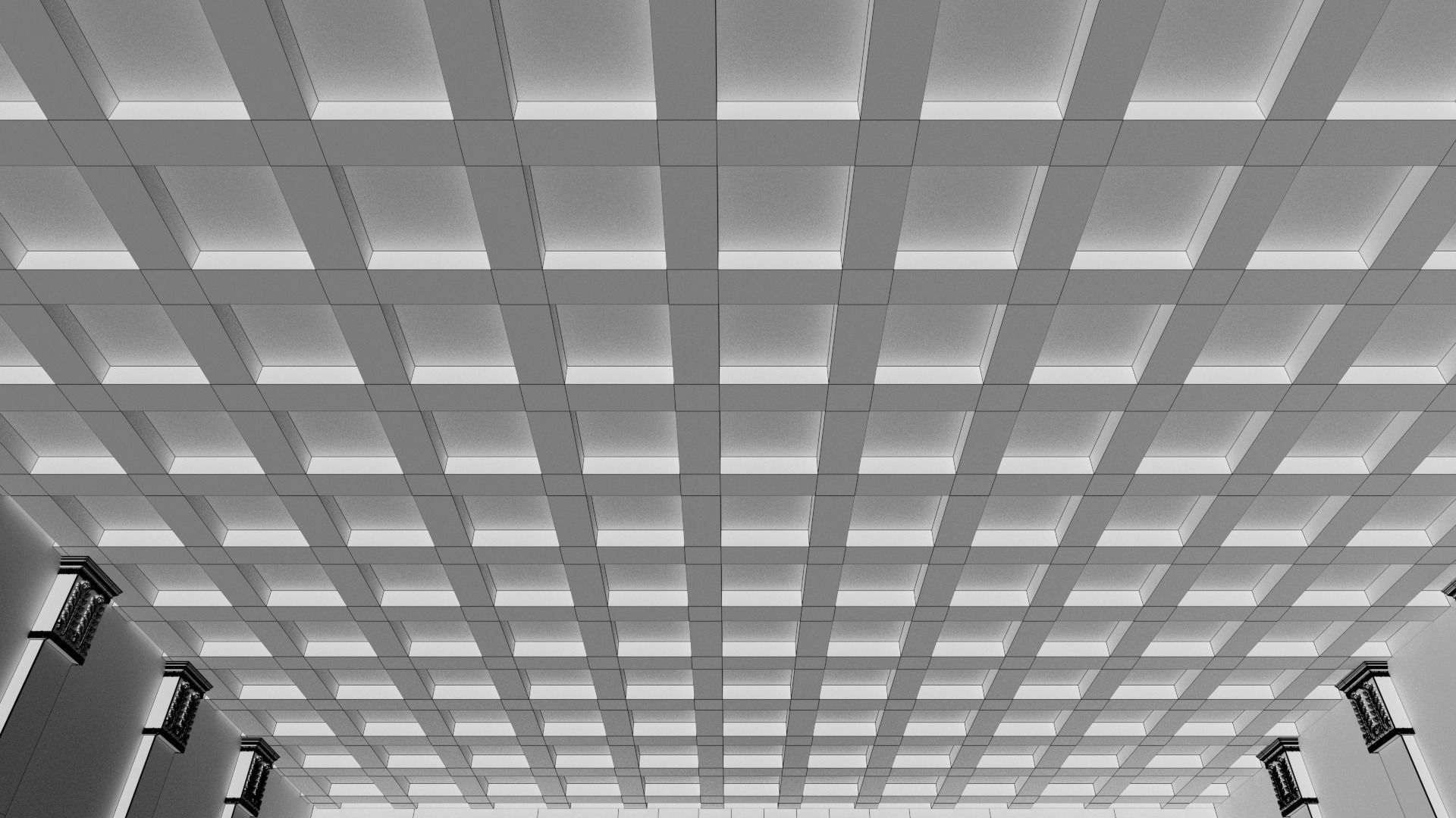 Movie Theater Classic Interior 3D model_41