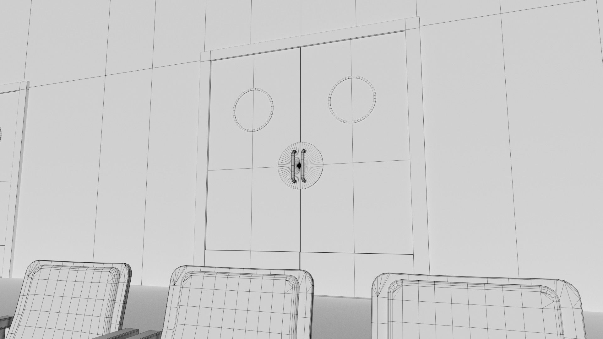 Movie Theater Classic Interior 3D model_26