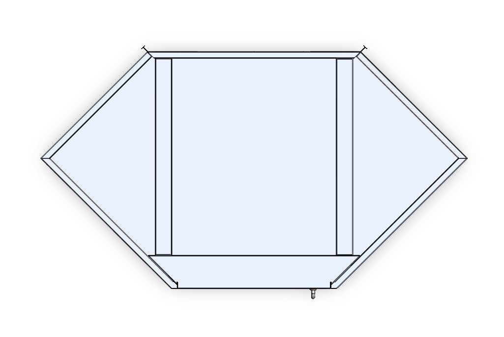 LAB FURNITURE CABINET CORNER UNIT OR PENTA UNIT 3D model_4