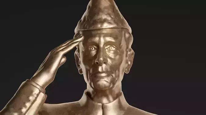 Quaid E Azam Muhammad Ali Jinnah Bronze Sculpture 3D model