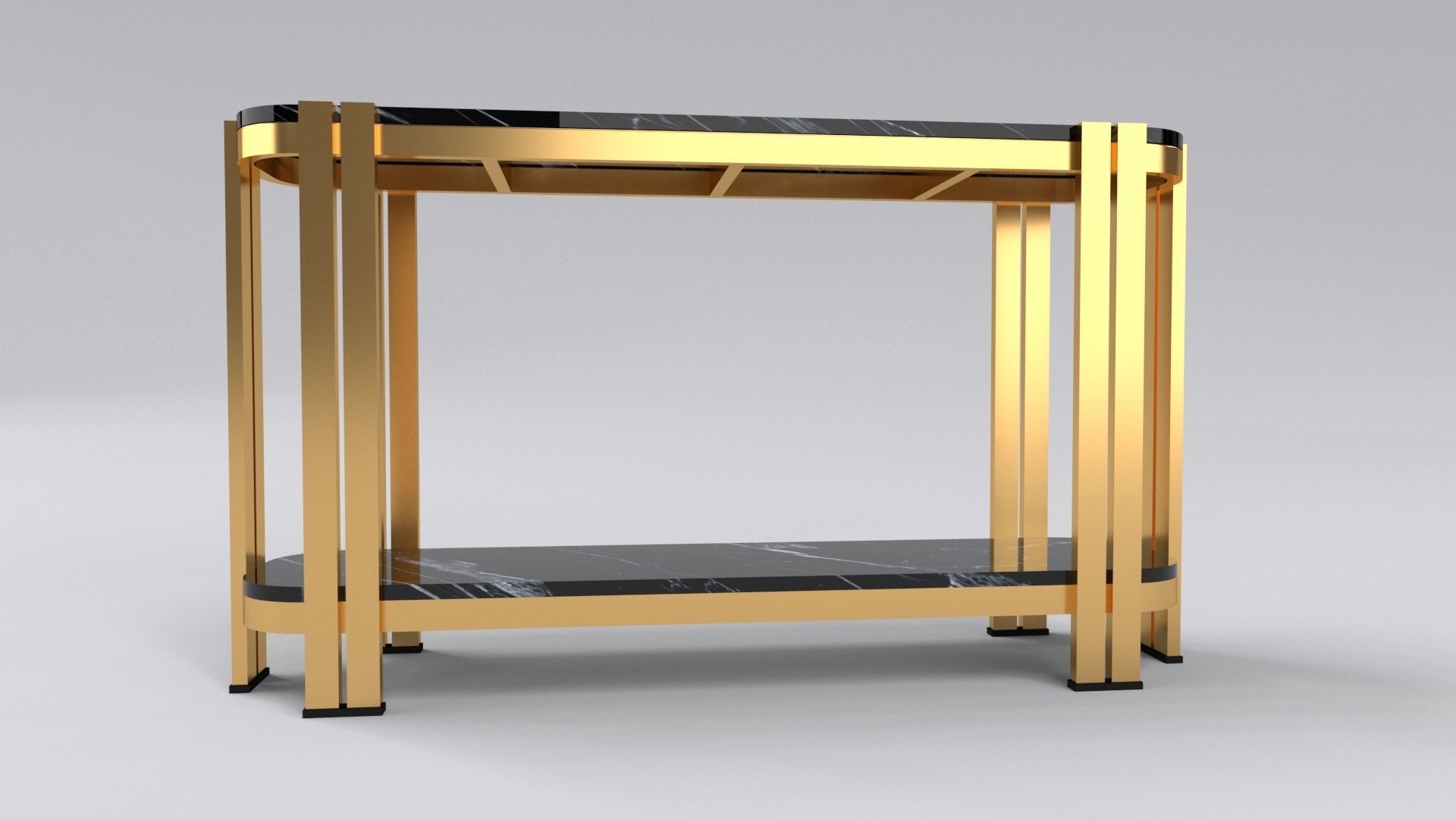 Marie console table Free 3D model_4
