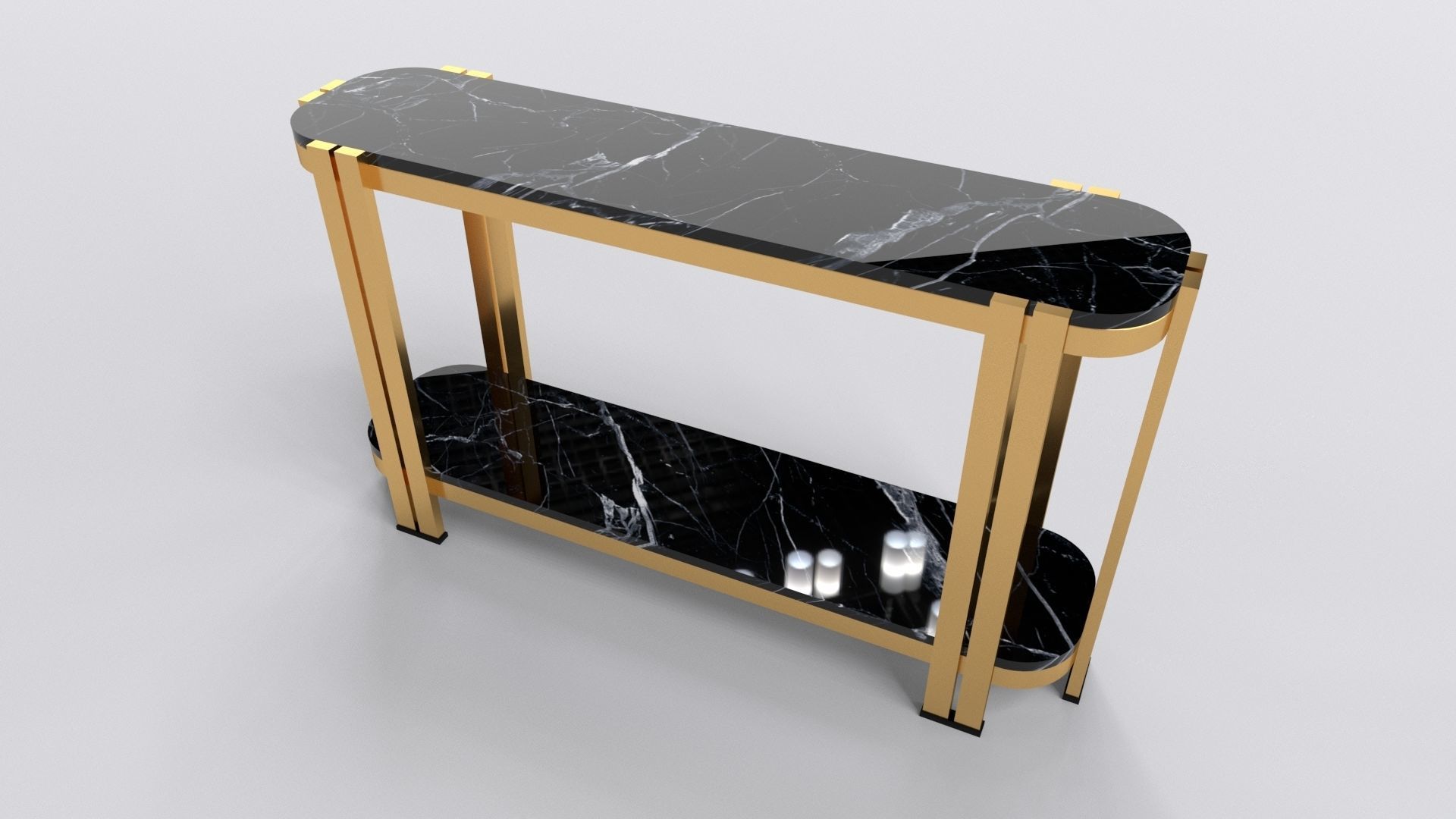 Marie console table Free 3D model_6