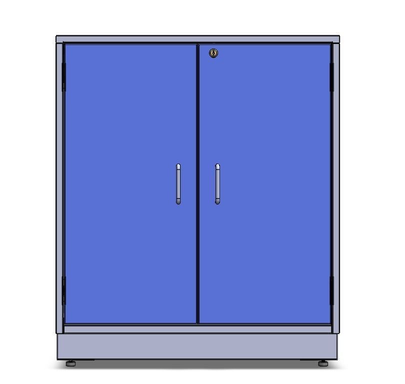 LAB FURNITURE CABINET TWO SHUTTER OR SINK UNIT 3D model_3