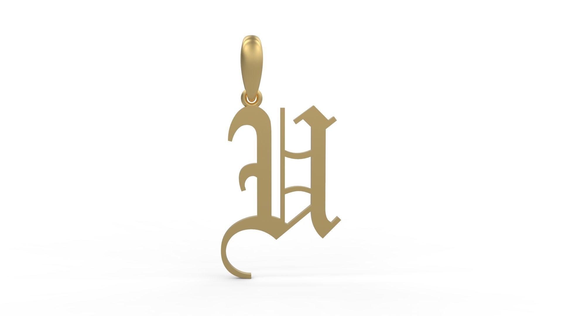 Initial Letters Pendant Alphabets Olde English 3D Model Collection_20