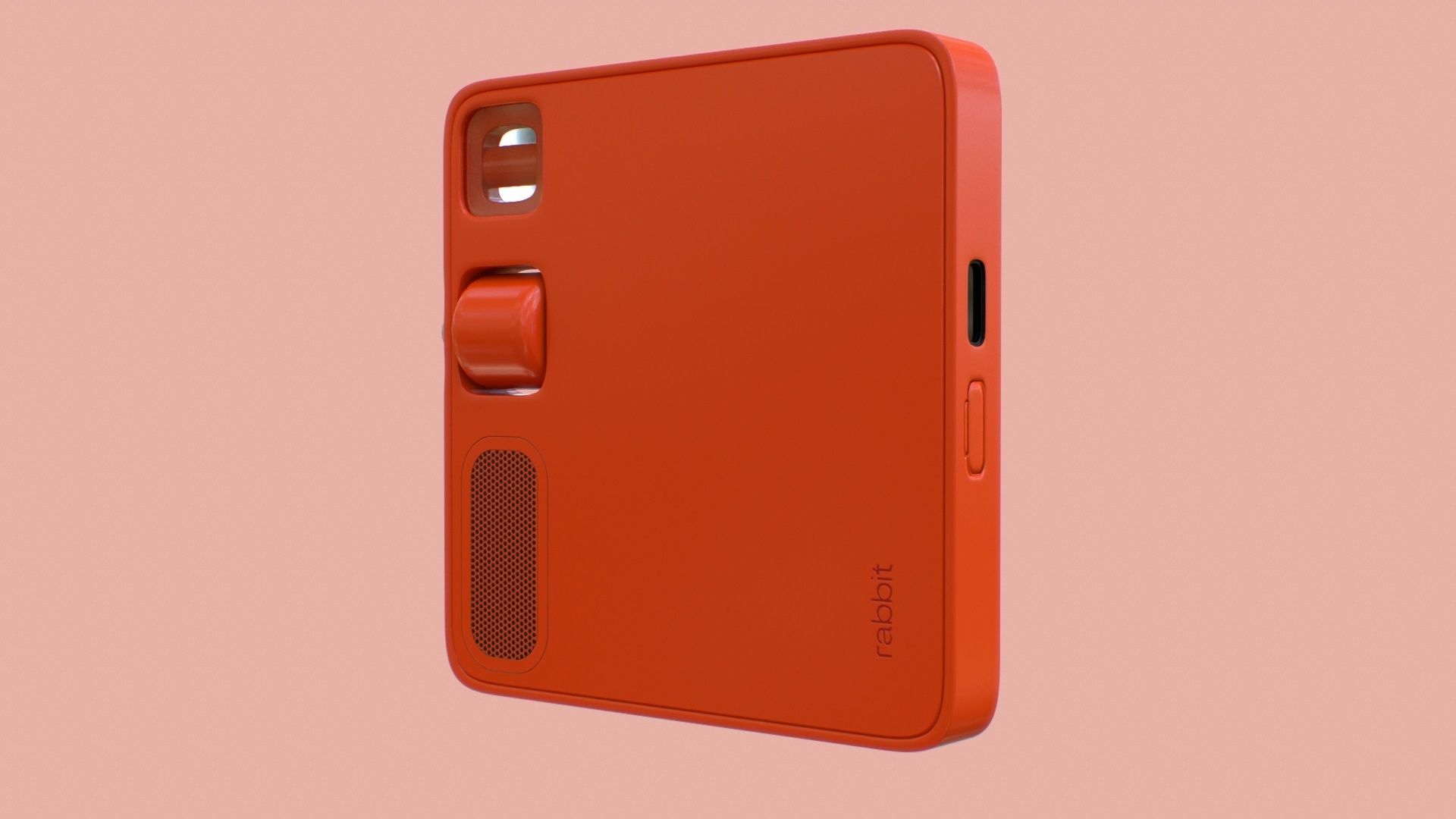 Rabbit R1 Mobile AI Device Low-poly 3D model_11