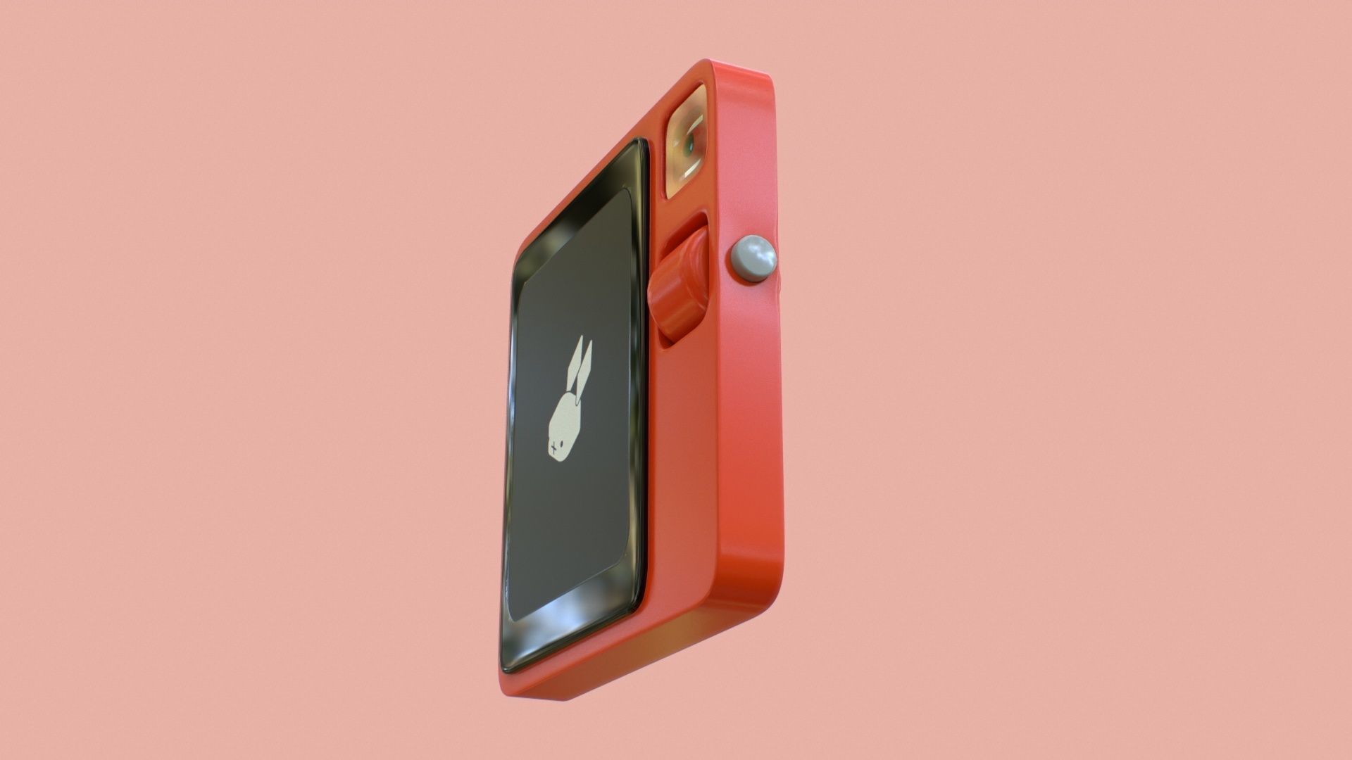 Rabbit R1 Mobile AI Device Low-poly 3D model_6