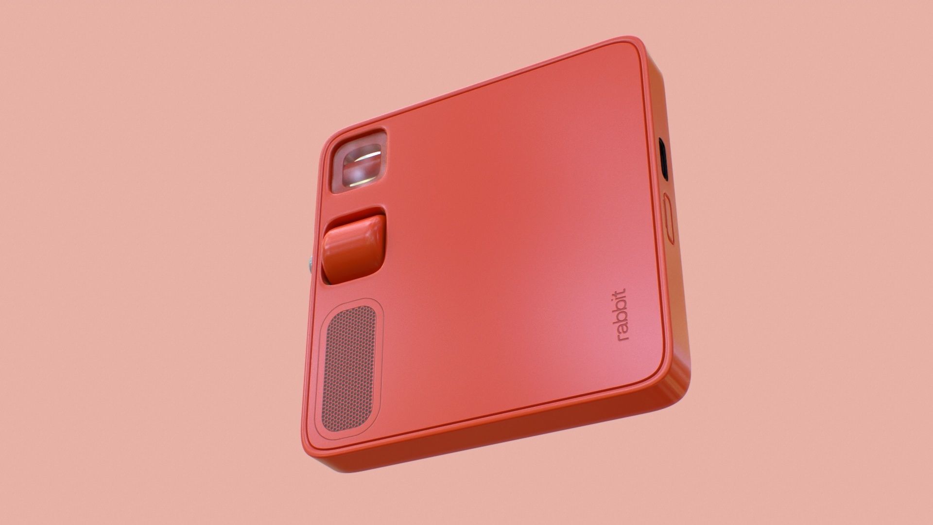 Rabbit R1 Mobile AI Device Low-poly 3D model_4