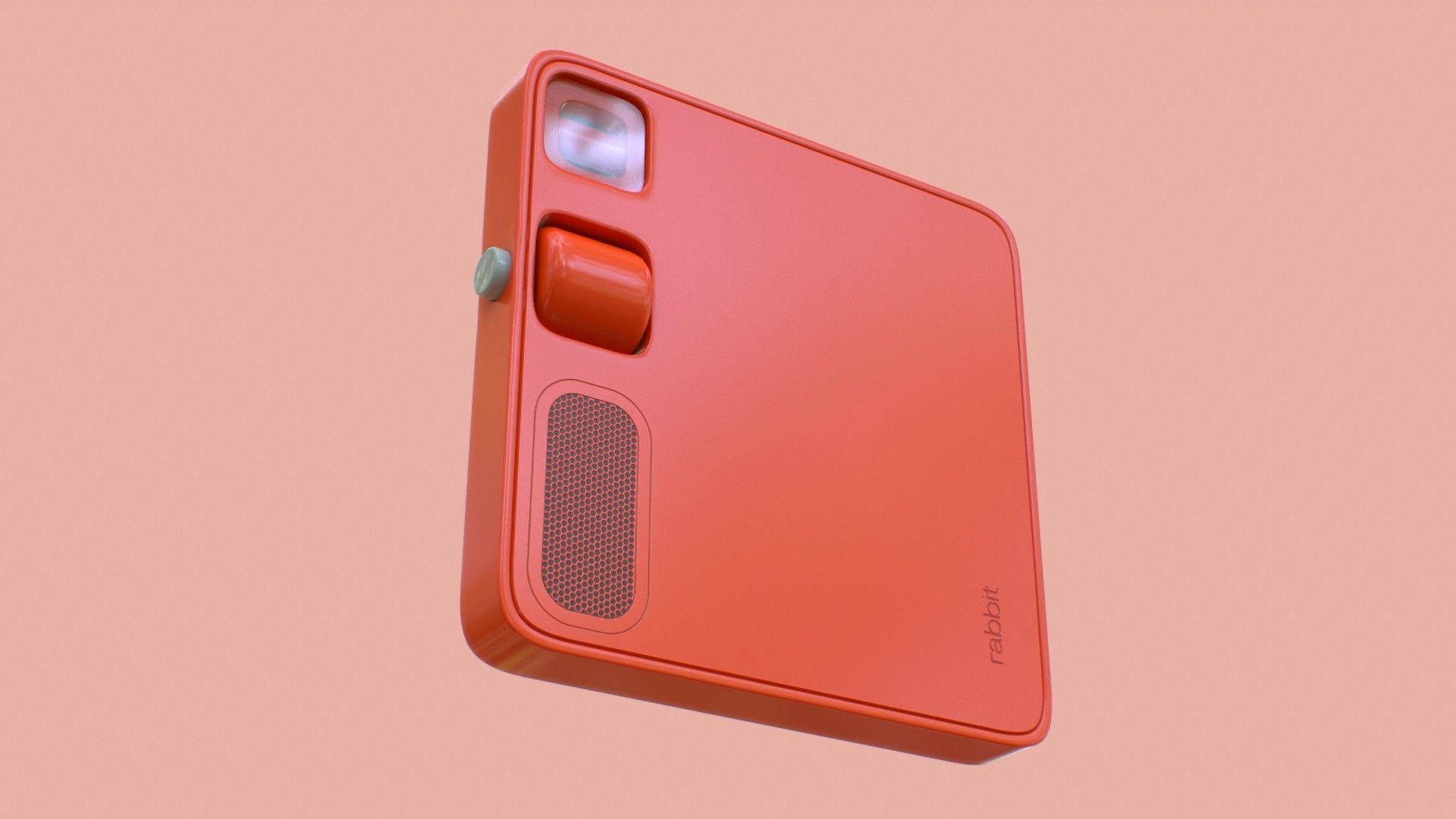 Rabbit R1 Mobile AI Device Low-poly 3D model_3