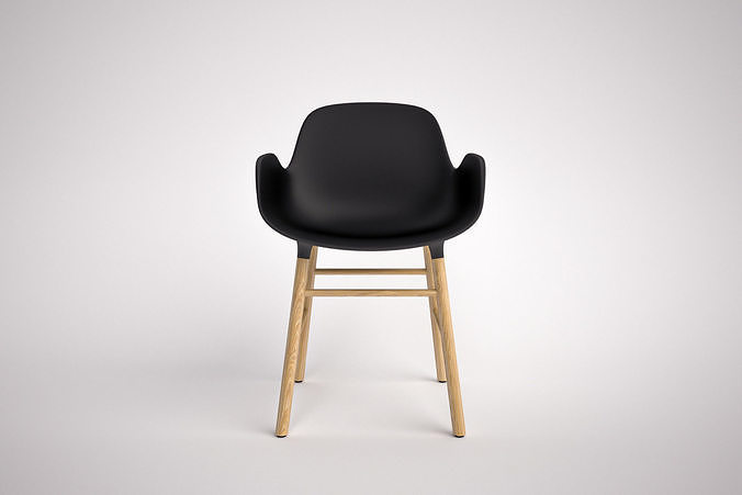 Form Wooden Armchair by Normann Copenhagen 3D model