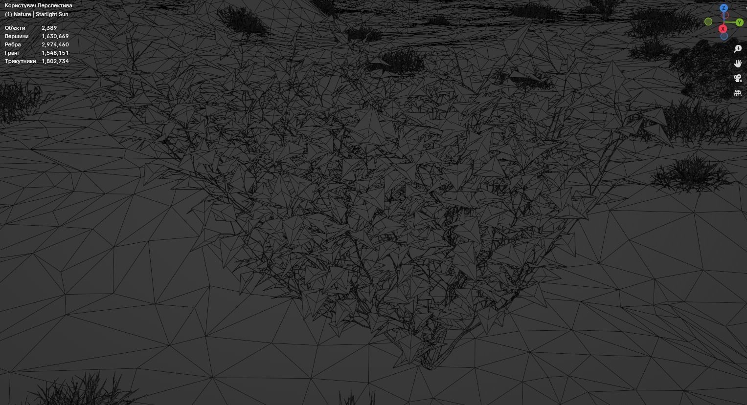 Flower field 3D model_10