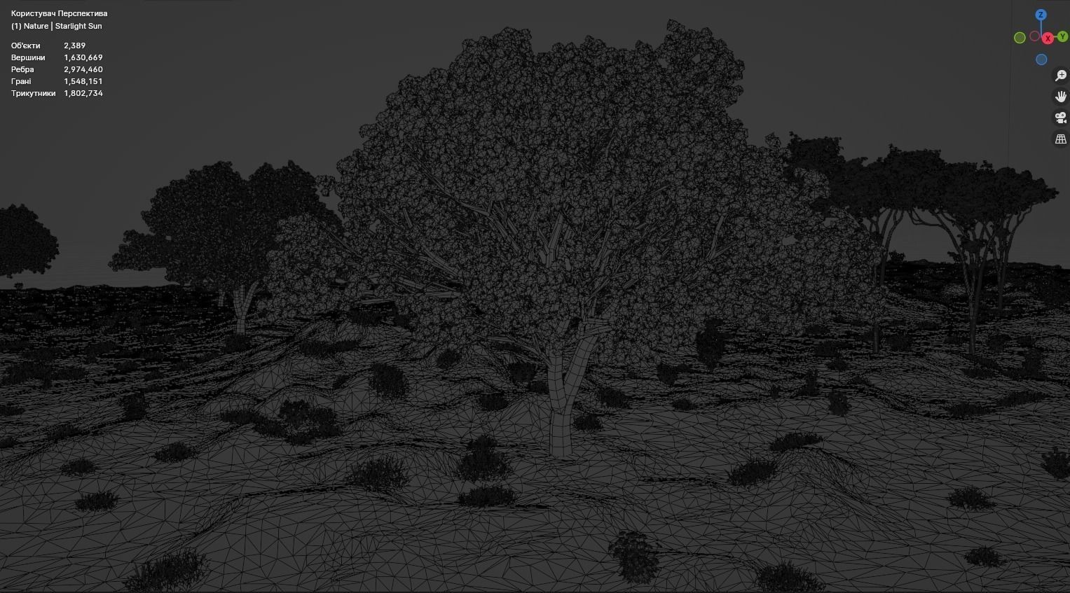 Flower field 3D model_13