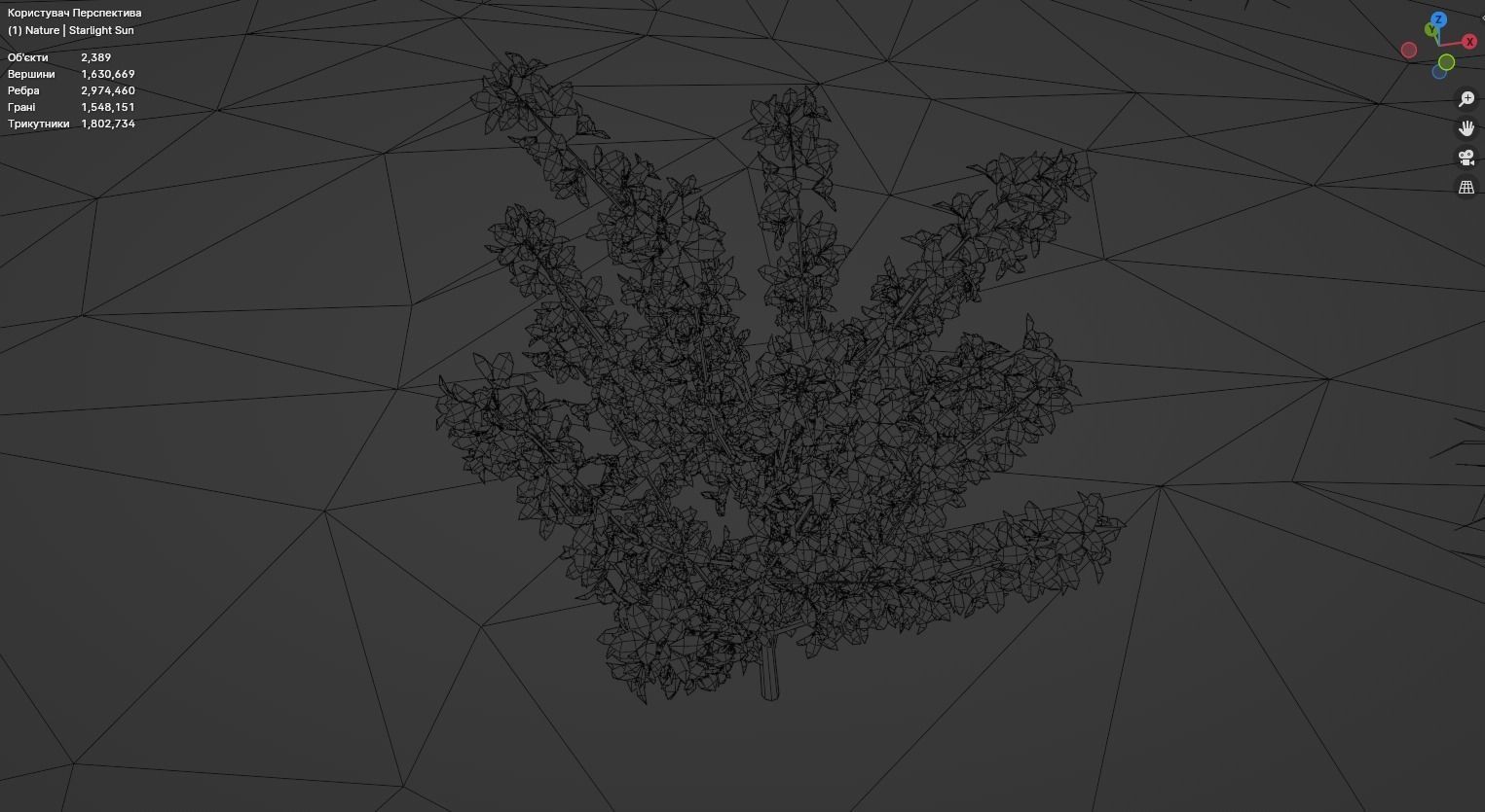 Flower field 3D model_11