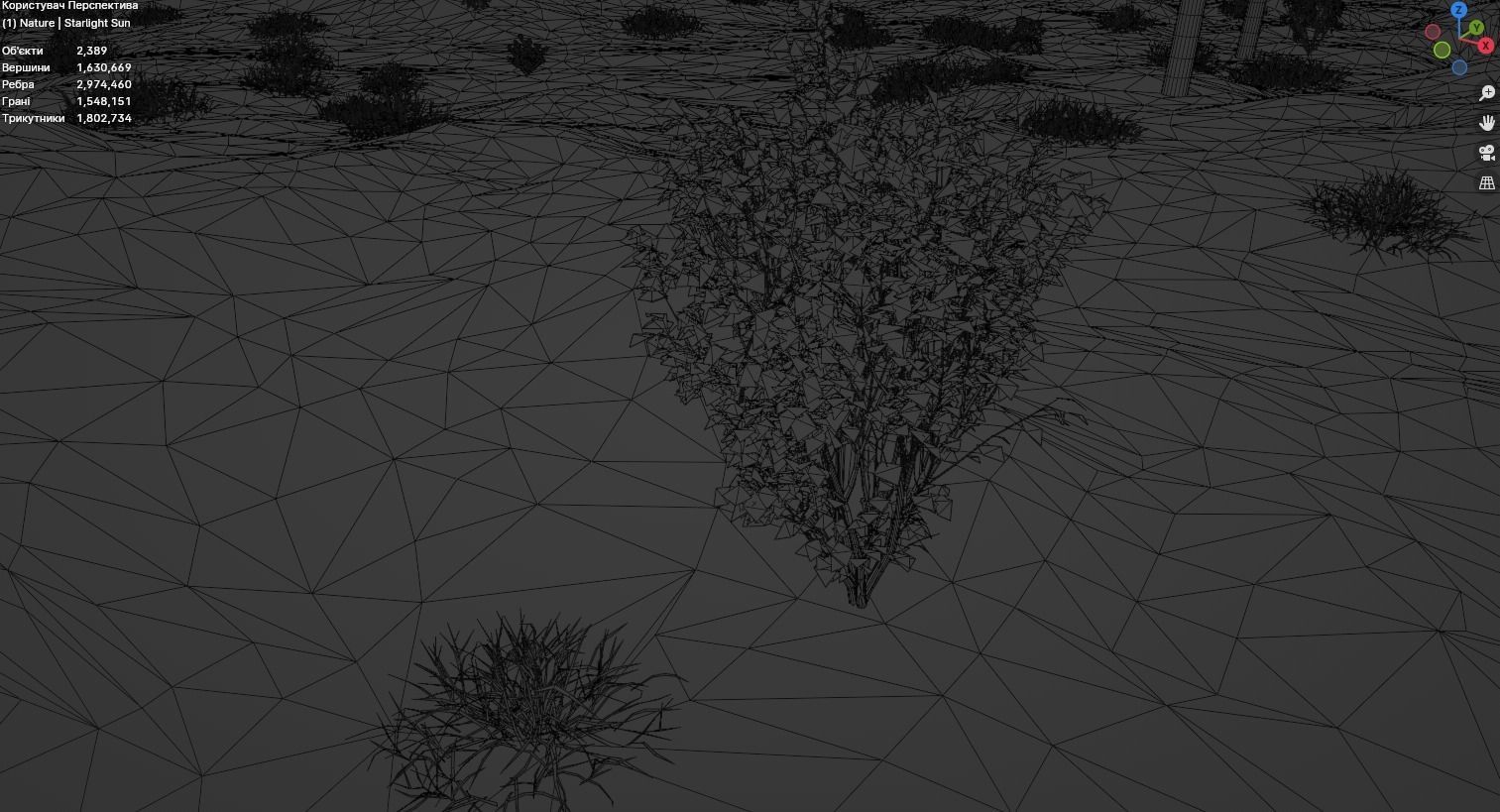 Flower field 3D model_14