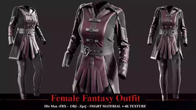 Female Fantasy Outfit 3D model