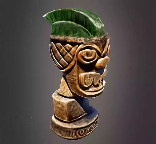Punk tiki decor 3D print model