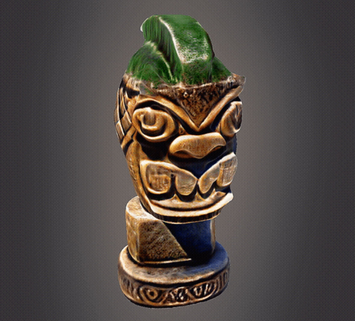 Punk tiki decor 3D print model_4