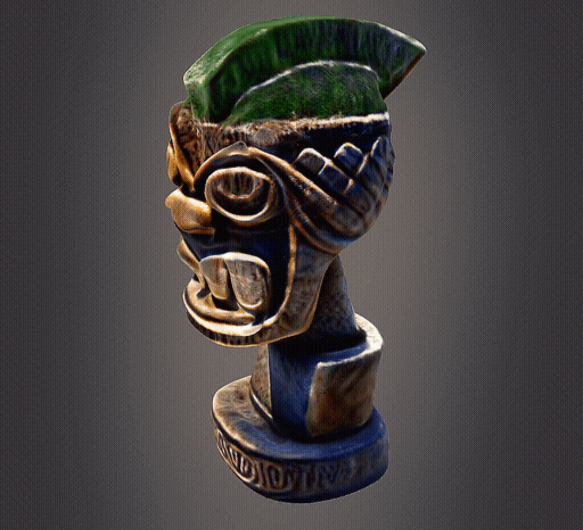 Punk tiki decor 3D print model_3