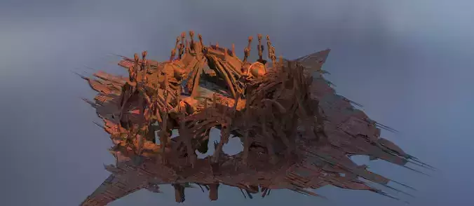 Desert Arrakis arena Ruins  3D model