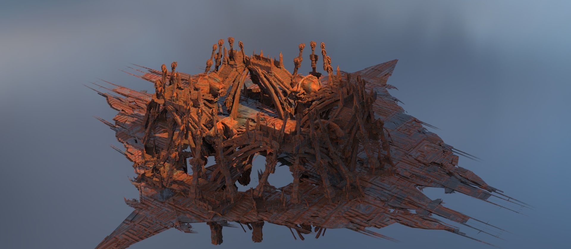 Desert Arrakis arena Ruins  3D model_1