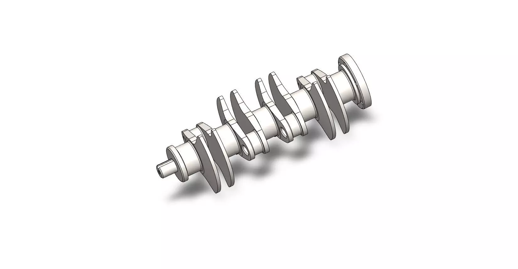 Crankshaft 3D print model_0